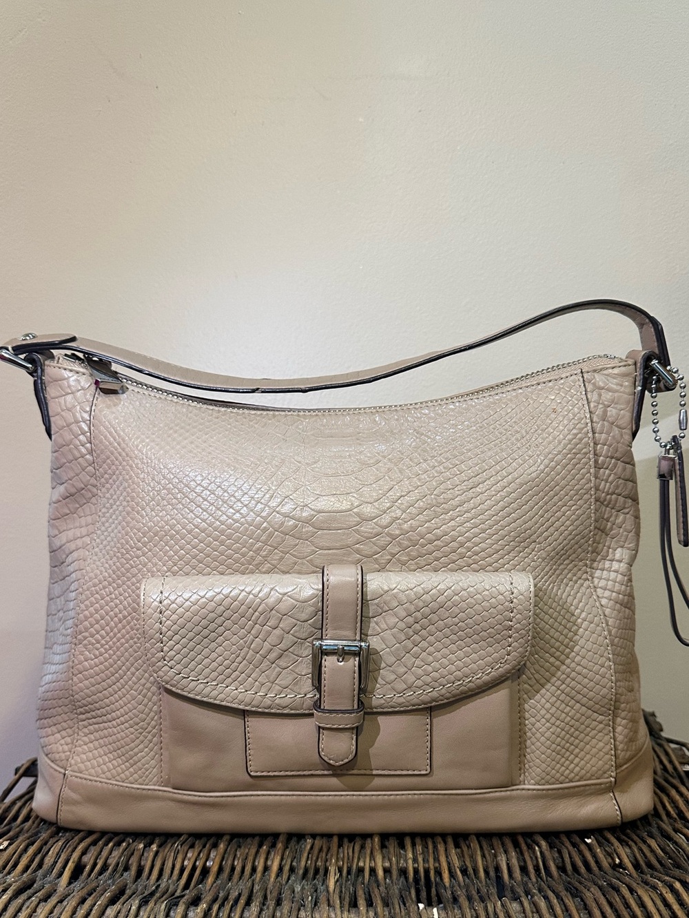 Coach Charlie Vintage python bag